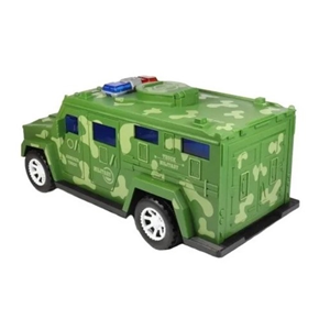 گاوصندوق طرح ماشین ارتشی سبز Military Car Safe Box -اسباب بازی